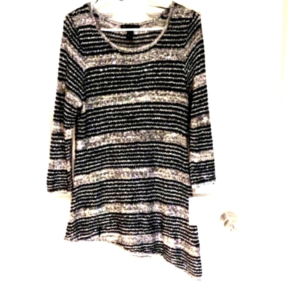 INC knit Blouse with sequins Embellishments Size XL